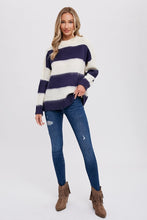 Load image into Gallery viewer, Twila Fuzzy Stripe Pullover
