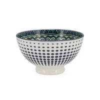 Load image into Gallery viewer, Kiri Porcelain Bowl 4.5&quot; - Green Mandala
