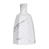 Load image into Gallery viewer, Aris Marble Ceramic Faceted Vase - Medium
