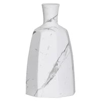 Load image into Gallery viewer, Aris Marble Ceramic Faceted Vase - Large
