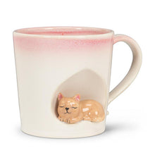 Load image into Gallery viewer, Ombre Taper Mug With Cat
