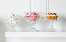 Load image into Gallery viewer, Heart Embossed Pedestal Bowl
