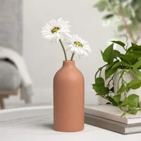 Komi Ceramic Bottle Vase Terracotta - Medium