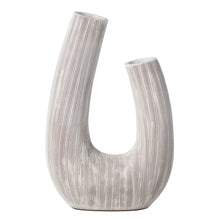 Load image into Gallery viewer, Alma Etched Patina Donut Vase - Horn

