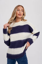 Load image into Gallery viewer, Twila Fuzzy Stripe Pullover
