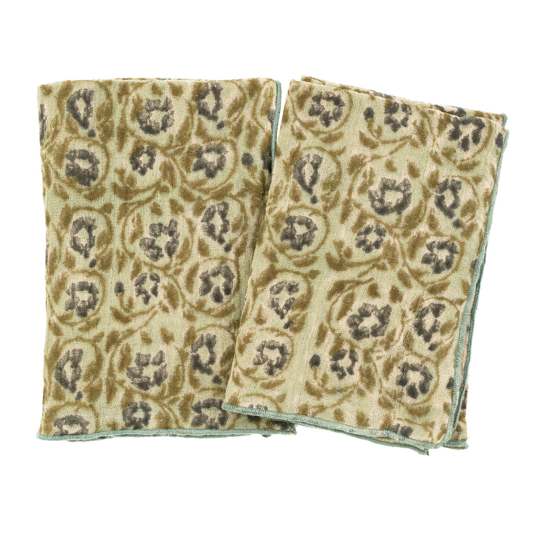 Anika Block Print Tea Towels S/2