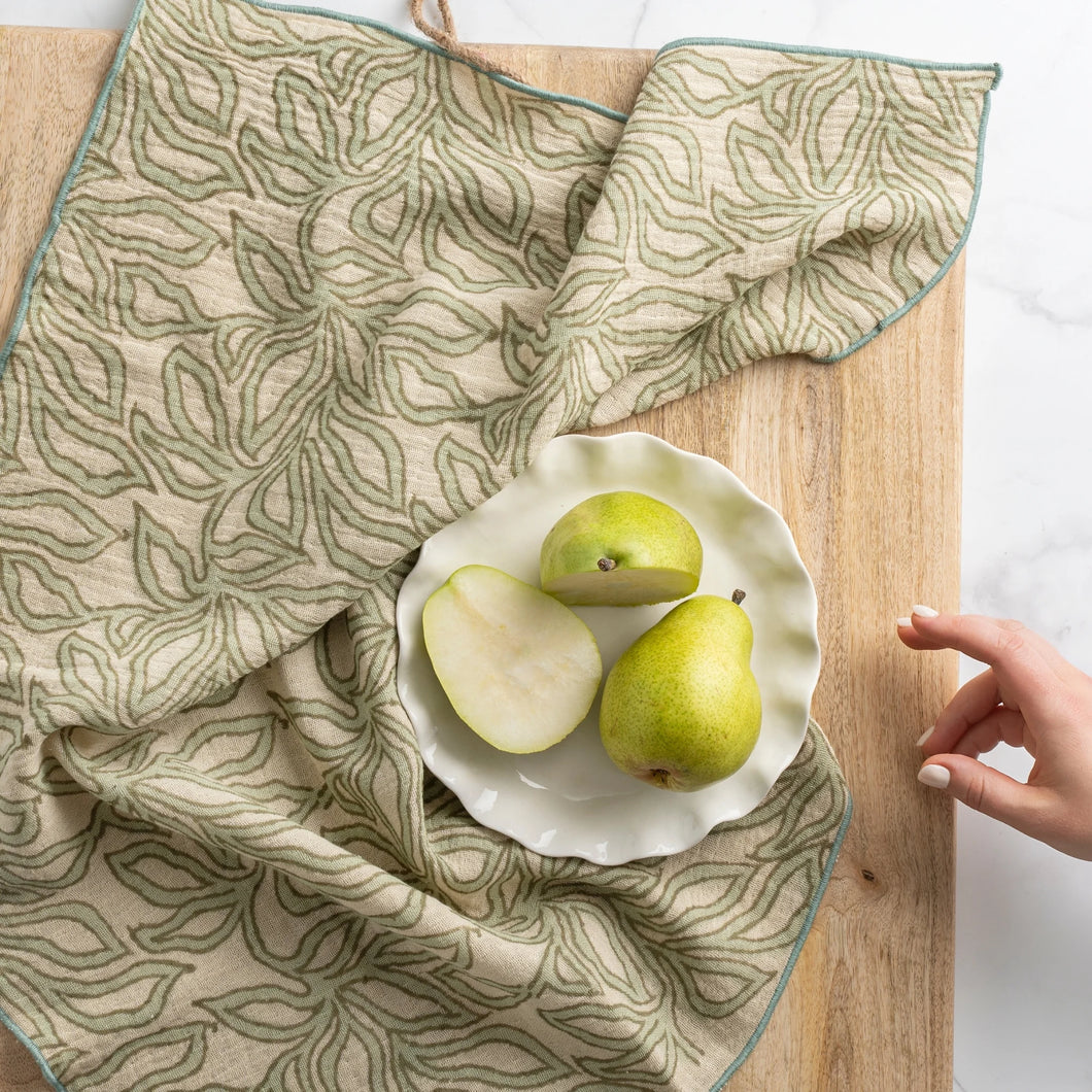 Nori Block Print Tea Towels S/2