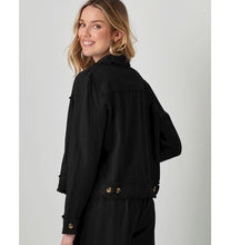Load image into Gallery viewer, Jayla Linen Blend Jacket - Black
