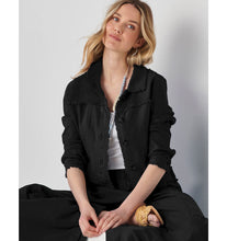 Load image into Gallery viewer, Jayla Linen Blend Jacket - Black
