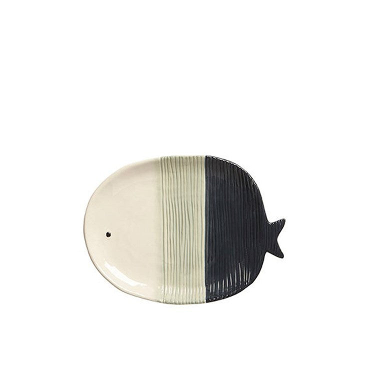 Fish Medium Platter -Navy