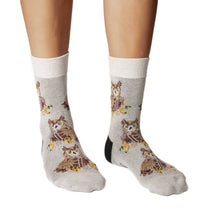 Load image into Gallery viewer, Good Luck Sock - Women's Book Owl Socks

