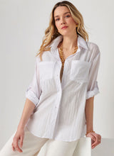 Load image into Gallery viewer, Crinkle Boyfriend Shirt
