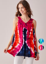 Load image into Gallery viewer, Elemental Tie Dyed Top
