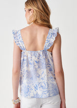Load image into Gallery viewer, Aynsley Print Ruffle Tank Top
