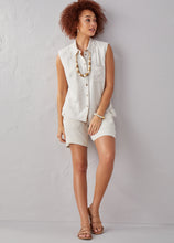 Load image into Gallery viewer, Sleeveless Slub Dress Shirt
