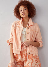Load image into Gallery viewer, Jayla Linen Blend Jacket - Peach
