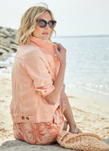 Load image into Gallery viewer, Jayla Linen Blend Jacket - Peach
