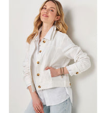 Load image into Gallery viewer, Jayla Linen Blend Jacket - White
