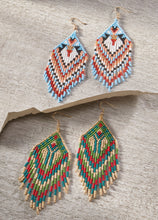 Load image into Gallery viewer, Boho Bead Swing Earrings

