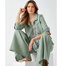 Load image into Gallery viewer, Maya Linen Palazzo Flare Pant - Sage
