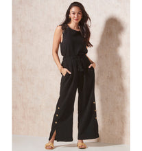 Load image into Gallery viewer, Emily Cotton Gauze Everyday Pant - Black

