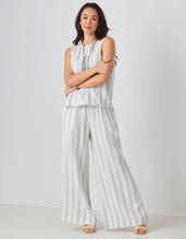 Load image into Gallery viewer, Linen Relaxed Pant - Light Blue Stripe
