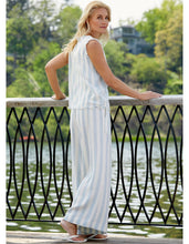 Load image into Gallery viewer, Linen Relaxed Pant - Light Blue Stripe
