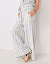 Load image into Gallery viewer, Linen Relaxed Pant - Light Blue Stripe
