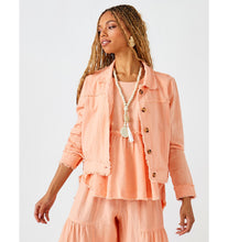 Load image into Gallery viewer, Jayla Linen Blend Jacket - Peach
