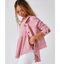 Load image into Gallery viewer, Jayla Linen Blend Jacket - Dusty Rose

