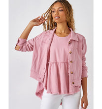 Load image into Gallery viewer, Jayla Linen Blend Jacket - Dusty Rose

