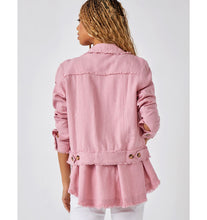 Load image into Gallery viewer, Jayla Linen Blend Jacket - Dusty Rose
