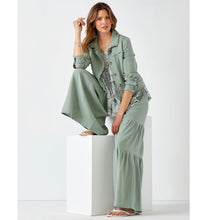 Load image into Gallery viewer, Jayla Linen Blend Jacket - Sage
