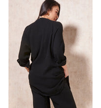 Load image into Gallery viewer, Emily Cotton Gauze Everyday Tunic - Black
