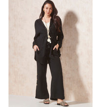 Load image into Gallery viewer, Emily Cotton Gauze Everyday Tunic - Black
