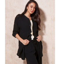 Load image into Gallery viewer, Emily Cotton Gauze Everyday Tunic - Black

