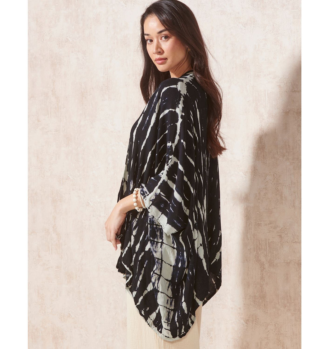 Short Tie Dye Kimono
