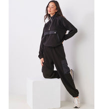Load image into Gallery viewer, Relaxed Mock Neck Jacket - Black
