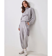 Load image into Gallery viewer, Relaxed Mock Neck Jacket - Grey Melange
