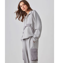 Load image into Gallery viewer, Relaxed Mock Neck Jacket - Grey Melange
