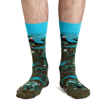 Load image into Gallery viewer, Good Luck Sock - Men's Dinosaur World Socks
