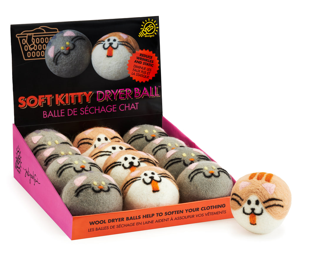 Soft Kitty Dryer Ball