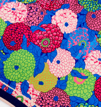 Load image into Gallery viewer, Floral Print Wrap Scarf - Navy
