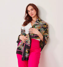 Load image into Gallery viewer, Black Printed Sarong
