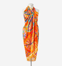 Load image into Gallery viewer, Orange Printed Sarong
