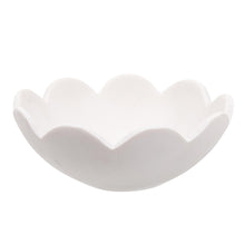 Load image into Gallery viewer, White Bowl W/Scallop Marble

