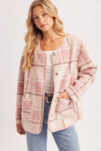 Load image into Gallery viewer, Bluivy - Blush Pink/Brown Jacket
