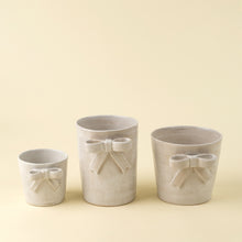 Load image into Gallery viewer, Stoneware Bow Pot - Crock
