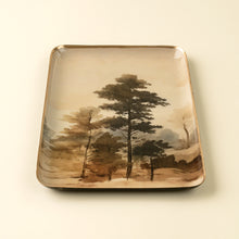 Load image into Gallery viewer, Woodland Mist Decorative Enameled Tray

