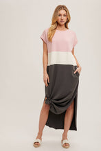 Load image into Gallery viewer, Bluivy - Color Block Maxi Dress
